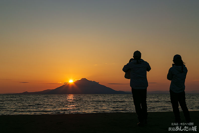 8月18日の夕日