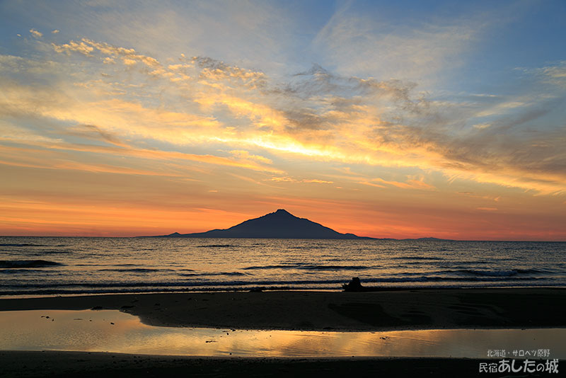 お盆過ぎての夕日