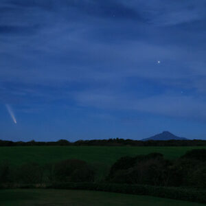 紫金山・アトラス彗星 18時25分頃