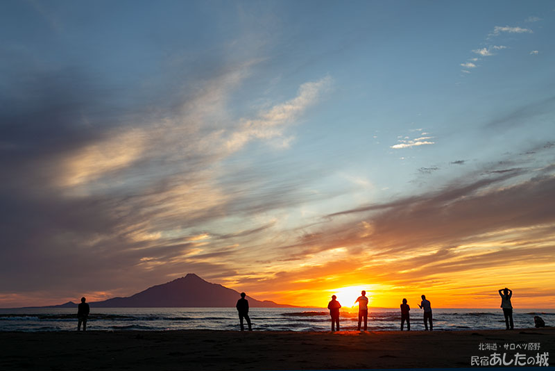 7月8日と9日の夕焼け