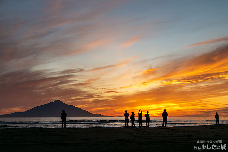 7月8日の利尻と夕焼け03
