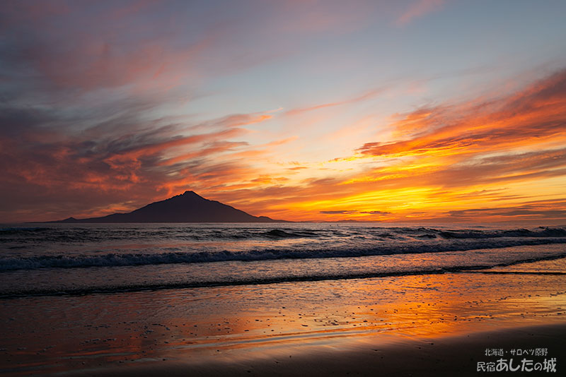 7月8日の利尻と夕焼け04