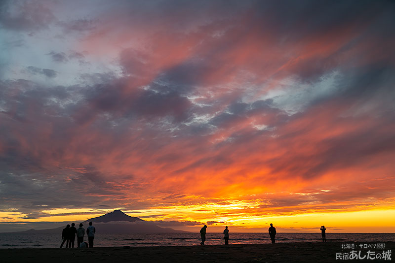 7月9日の利尻と夕焼け03