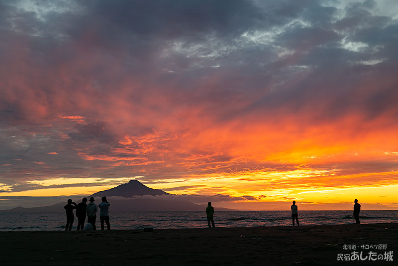 7月9日の利尻と夕焼け04