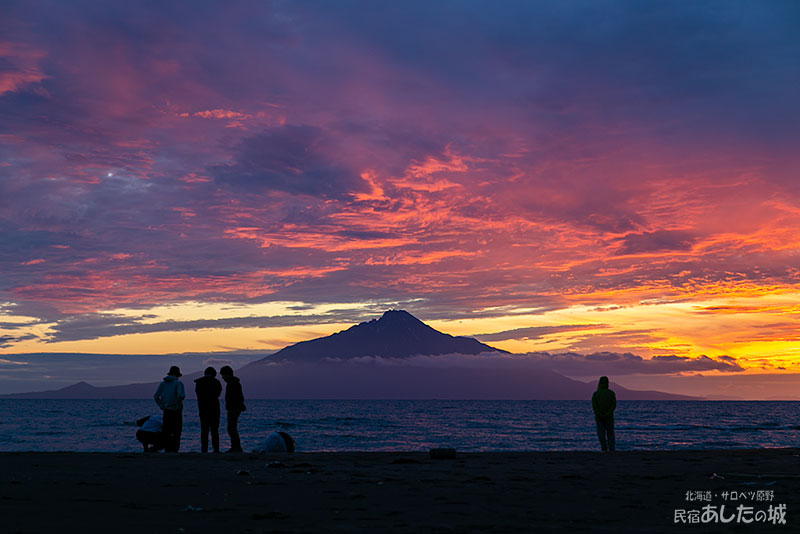 7月9日の利尻と夕焼け05