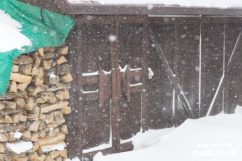 1月8日自転車小屋