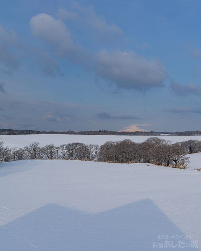 ３月１７日　宿の影と利尻