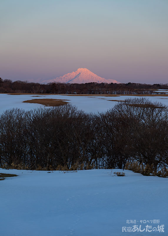 ３月１８日　モルゲンロートと利尻