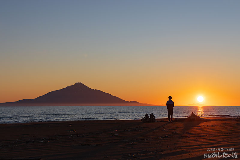 6月15日の利尻と夕日