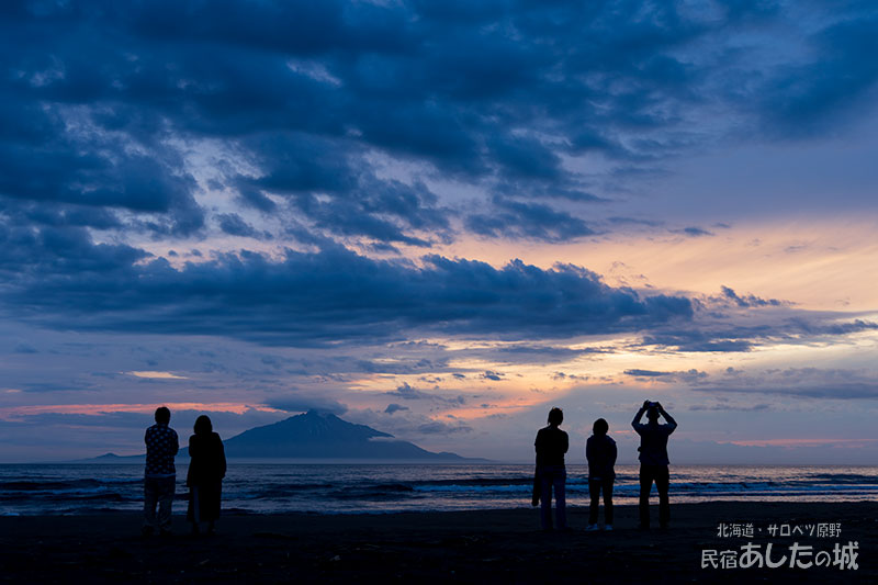 6月26日の利尻と夕日