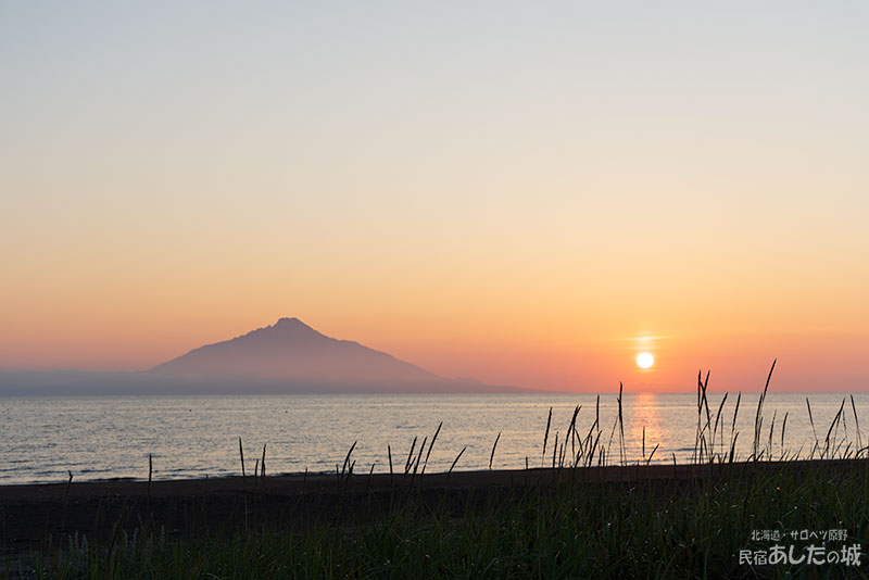 7月3日の夕日