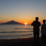 ７月26日の夕日