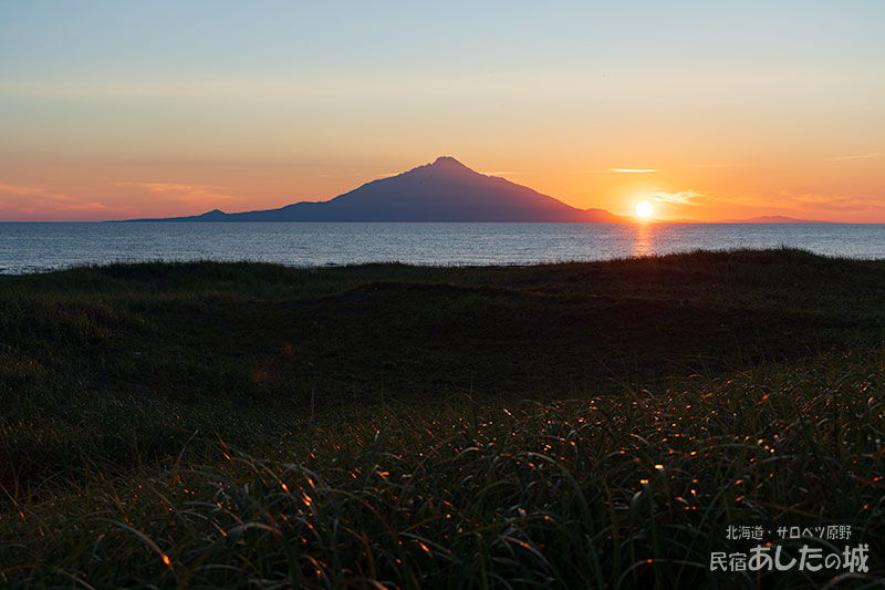 7月27日の夕日