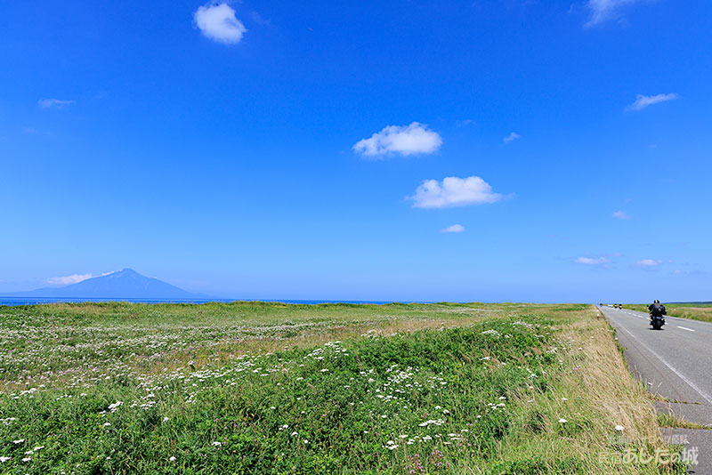 道道106号線と利尻