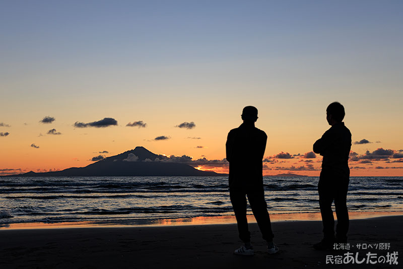 8月8日の夕日