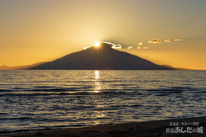8月13日の夕日